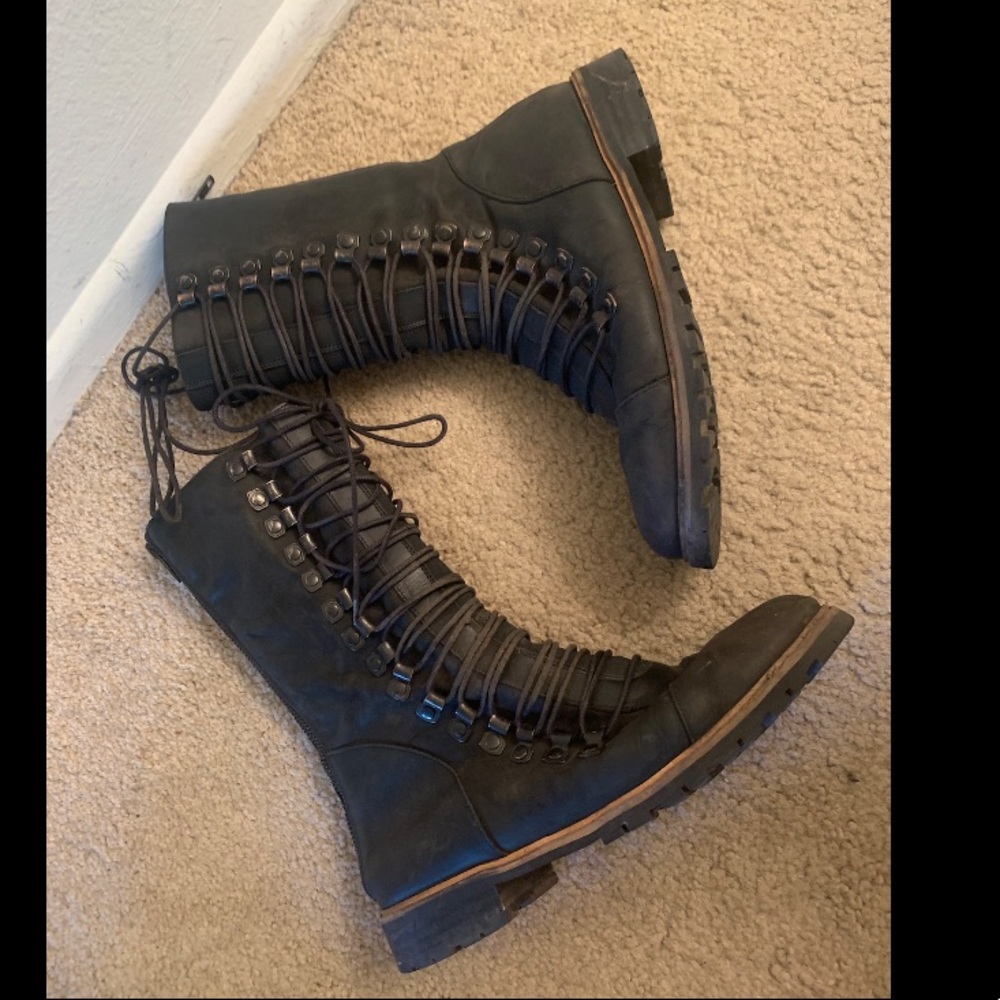Free People rare lace up boots - Picture 9 of 10
